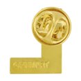 thumbnail image 3 of PinMart's Gold Plated Alphabet Letter L Lapel Pin, 3 of 3