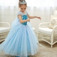 thumbnail image 3 of HAWEE Girls Snow Queen Sequin Elsa Princess Costume Dress with Accessories, 3 of 7