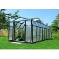 thumbnail image 3 of Palram - Canopia Hobby Gardener 8' x 16' Twin-Wall Walk-In Greenhouse - Green - with 3 Roof Vents, 3 of 13