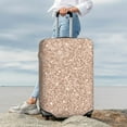 thumbnail image 6 of Picia Beige Sparkling Glitter Luggage Protector Cover Thicken Suitcase Protector Cover Fit 18-32 Inch Luggage-X-Large, 6 of 9