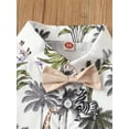 thumbnail image 6 of Kiapeise Toddler Baby Boys Summer Shorts Clothes Set Casual Button Down Shirts and Shorts Hawaiian Outfits 2 Pcs, 6 of 9