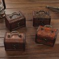 thumbnail image 1 of Vintage Style Wooden Storage Lock Box Treasure Jewellery Ring Trinket Gift Case, 1 of 7