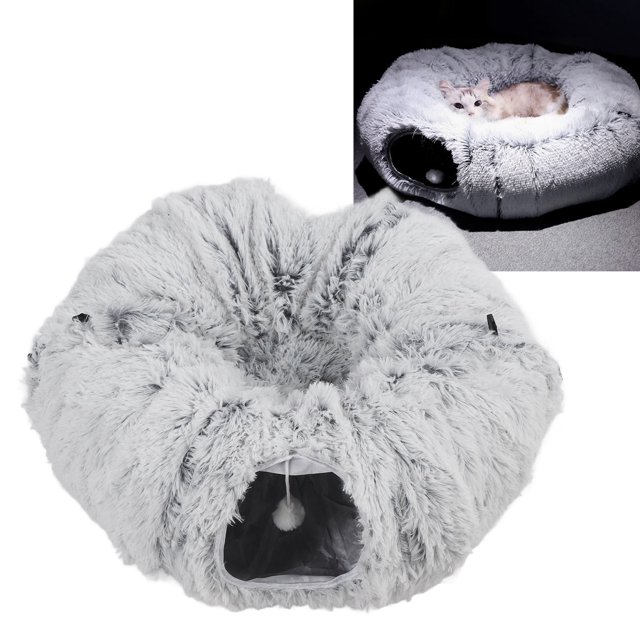 Juguete Redondo Del Túnel Del Animal Doméstico, Cama Del Túnel Del Gato Plegable Para El Conejo Para El Gatito