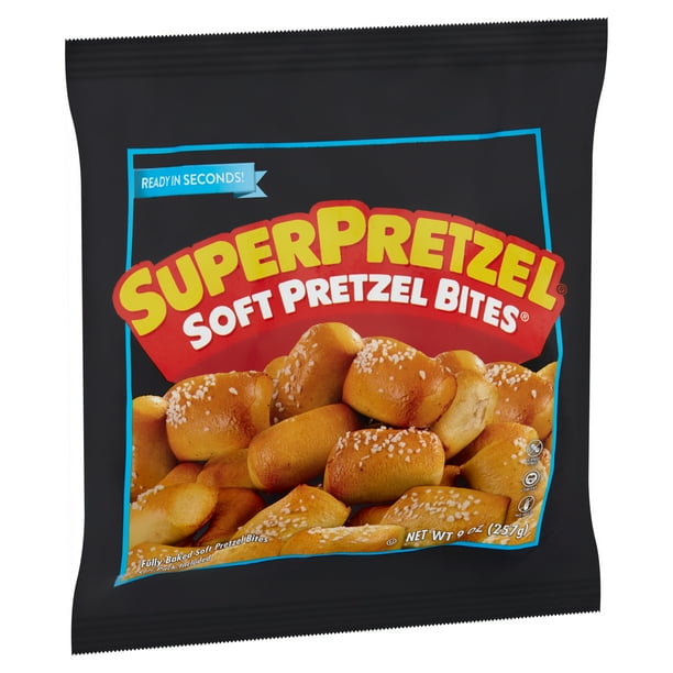 SuperPretzel Fully Baked Soft Pretzel Bites, 9 oz
