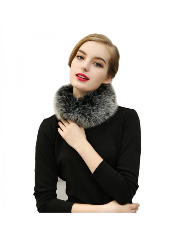 Women Real Ostrich Feather Fur Scarf Shawl Wraps Winter Neck Warm Super Soft