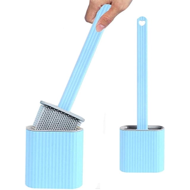 Toilet Brush Set, Silicone Toilet Brush, Silicone Toilet Brush, Toilet Brush Set, Silicone, Toilet Brushes And Holder Without Drilling, Toilet Brushes