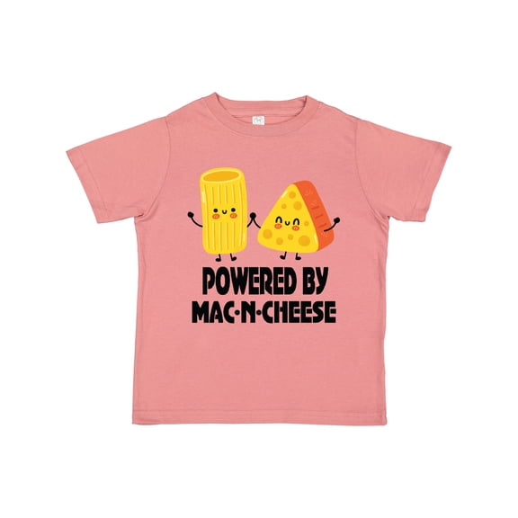 Inktastic Powered by Mac N Cheese Boys or Girls Toddler T-Shirt