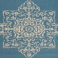 thumbnail image 5 of SAFAVIEH Beach House Harding Traditional Indoor/Outdoor Area Rug Cream/Blue, 8'6" x 12', 5 of 6