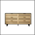 thumbnail image 6 of 59.06"6-Drawers Rattan Storage Cabinet Rattan Drawer,for Bedroom,Living Room, Black (Same SKU:W757P151921), 6 of 10