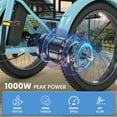 thumbnail image 2 of MOONCOOL TK1 Folding Electric Tricycle, 750W Motor 48V Foldable Ebike Electric Trike for Adults, 20" Fat Tire 3 Wheel Electric Bicycle with Front & Rear Baskets, 2 of 8