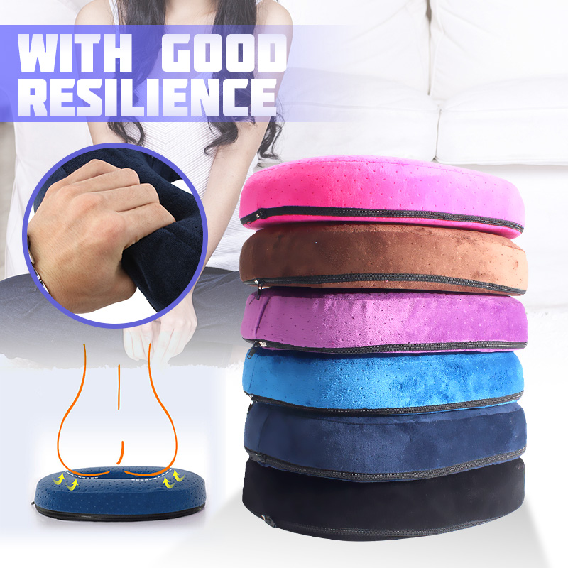 Soft Chair Donut Ring Seat Cushion, Memory Sponge Foam Massage Pillow