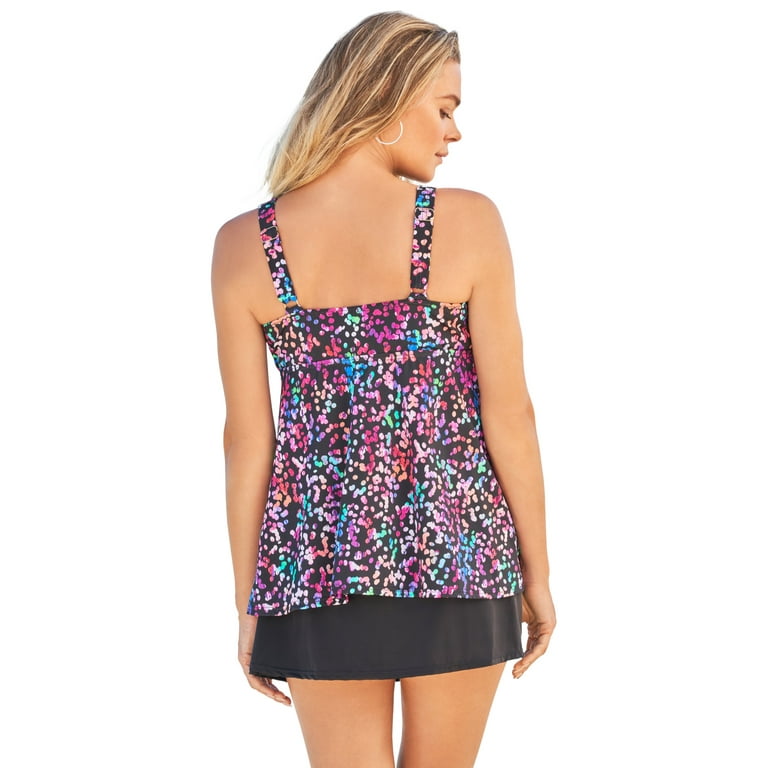 Swimsuits For All Women's Plus Size Flowy Tankini Top