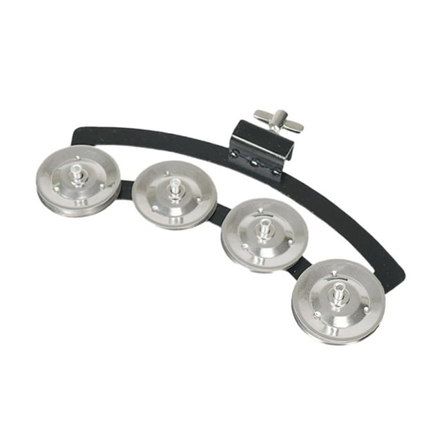 relayinert Tambourin Snare Hi Hat Tambourin Percussion Métal Concert Performance Rythme Supplémentaire Expérience Assurant Est Robuste Fête Argent 17x7x2cm