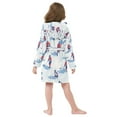 thumbnail image 7 of FORMRS Niños Bathrobe Unisex Hooded Robe Soft Plush Pajamas Sleepwear, Size 7-9T, Ice Rink, 7 of 7