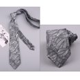 thumbnail image 3 of Cravate Fleurie pour Homme Mode en Polyester, Cravate Fine, Cravate d'Affaires avec Poche et Carré, 3 of 10