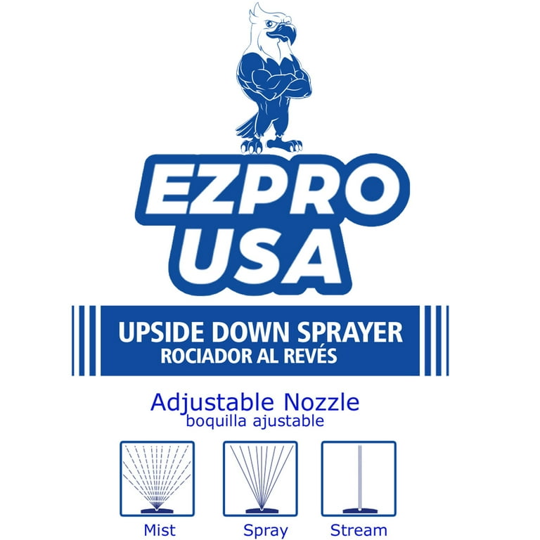 EZPRO USA Transparent Empty Spray Bottles 24oz 3 Pack, Industrial Sprayer, Heavy-Duty Spray for Hair, Pet Grooming Cat Training, Auto Car  Detailing, Cleaning Janitorial