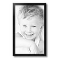 thumbnail image 2 of ArtToFrames 11" x 18" Satin Black Tall Picture Frame, 11x18 inch Black Wood Poster Frame (WOM-1852), 2 of 8