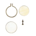 thumbnail image 1 of kurtrusly Mini Embroidery Hoop Wooden Square Cross-stitch Frame Small Hand Stitching Fixator Oval Framing Hoop Ring DIY Gift, 1 of 8