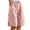 v#16Light Pink87, variant on Rggeeun Women'S Pants Solid Color Elastic High Waist Knee Length Wide Leg Loose Fit Breathable Pleated With Side Pockets & Front Button For Outdoor Play Fashion Bottoms,Red,Xxl