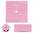 thumbnail image 2 of 10 Cartulinas Rosadas con Purpurina, Papel de Construcción Premium para Decorar Birretes de Graduación., 2 of 5