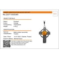 thumbnail image 4 of Sterling Silver and Baltic Honey Amber Celtic Knot Cross Pendant Necklace, 4 of 6