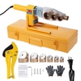 thumbnail image 1 of Electric bonding machine,Tools Ppr Tools Water Kit Heads Of 6 Diameters Melt Tools Of 6 Heads Pipe 1000w Welder Kit Pe Tube 1000w Kit Heads Pe Tool Welder Ppr Pe Tool, 1 of 6