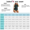 thumbnail image 2 of BALEAF Women's Button Down Modest Athletic One Piece Swimsuits Black 2XL, 2 of 5