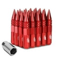 thumbnail image 1 of J2 Engineering LN-T7-016-125-RD J2 Engineering 7075 -T6 Forged Aluminum M12 x 1.25 20Pcs 107mm Spiked End Lug Nut w/ Socket Adapter ( Red ), 1 of 6