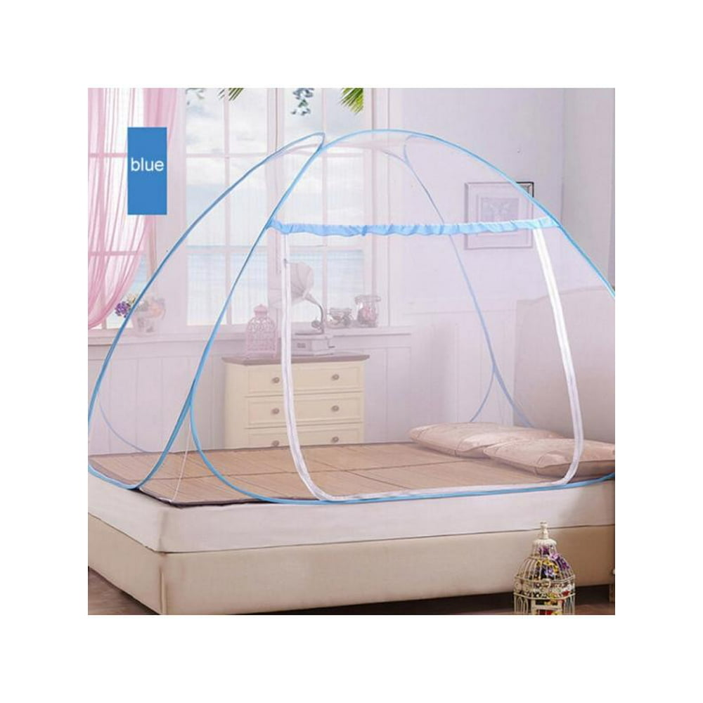 Mosquito Net Foldbale Bed Free Standing Tent Single Door Netting Easy Pop Up US
