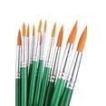 thumbnail image 2 of 12 Pointed Brush Set ing Acrylic Green perfecl Juego de pinceles, 2 of 7
