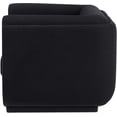 thumbnail image 6 of Meridian Furniture Kimora Black Linen Textured Fabric Chair, 6 of 11