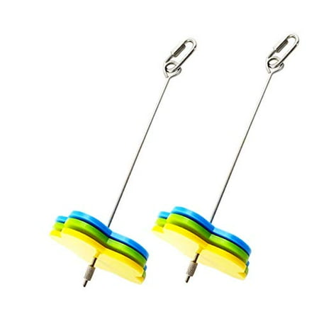 

2 PCS Bird Stainless Steel Skewer Fruit Vegetable Holder Parrot Foraging Toy (L)