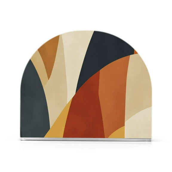 Flowing Lines Thick U Shape Acrylic Napkin Holder Non Slip Space Saving for Kitchen