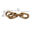 thumbnail image 5 of Delby Table Top Decor Sculpture, Wood Chain Link Design, Natural Brown Wood, 5 of 6