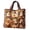 Design 14, variant on Halloween Patchwork Quilted Tote Bag Polyester Large Capacity Party Home Storage Handbag