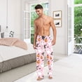 thumbnail image 6 of FORMRS Mens Pajama Pants with Pockets Sleepwear Lounge Bottoms Sizes S-2XL, Pink Halloween Ghosts, 6 of 7