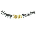 thumbnail image 1 of Banner MEDIMQC Feliz 70.º Cumpleaños con Brillo de Papel 195 cm, 1 of 8