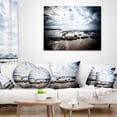 thumbnail image 4 of Designart Dramatic Atlantic Coast at Low Tide - Seashore Throw Pillow - 12x20, 4 of 5