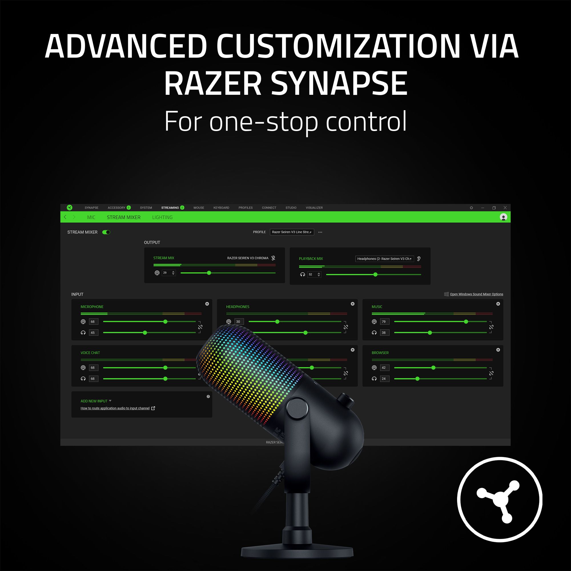 Razer Seiren V3 Chroma USB Microphone with RGB Lighting photo 7