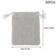 thumbnail image 2 of 50pcs Cotton Gift Bags, Hessian Bags With Drawstring Jute Bags Diy For Jewelry Wedding, 2 of 5