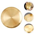 thumbnail image 4 of 3Pcs Metal Plate Korean Vintage Dish Stainless Steel Kitchenware Roast Meat Tray, 4 of 9