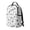 White-D, variant on - DIY Coloring Backpack, White Canvas Backpack with Floral Bee Print, Color Your Own Bookbag, Customizable Casual Daypack for School Travel Outdoor Activities (Style D)
