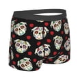 thumbnail image 3 of Daiia colorful Skull dog flower Men's Underwear Boxer Briefs, Cotton Stretch Moisture-Wicking Underwear-X-Large, 3 of 9