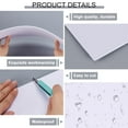 thumbnail image 3 of 8Pcs Expanded PVC Plastic Sheets 11.69x11.69" Rigid White PVC Foam Sheet 3mm Thick Craft Foam Paper Square PVC Board Sheets, 3 of 9