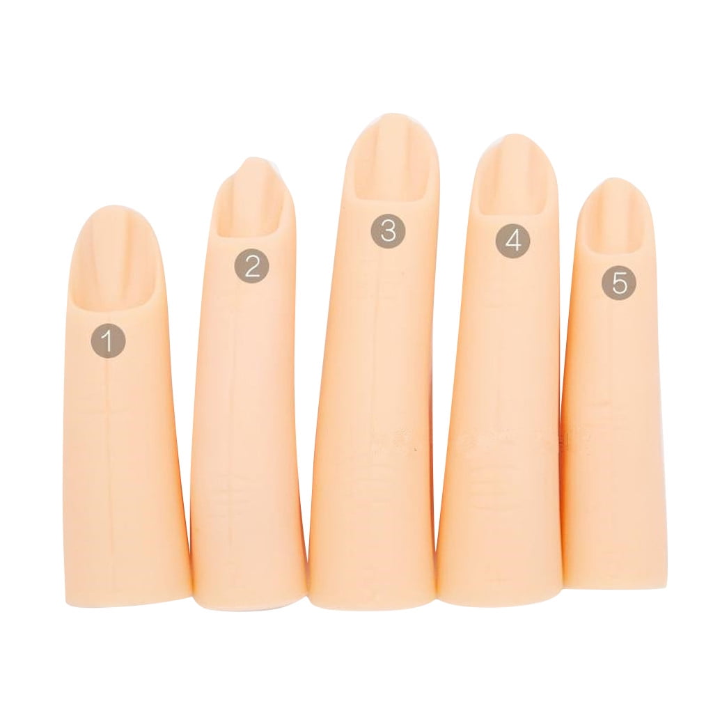 Practice Fake Finger Practice Model for Hand Manicure Nail Art Training