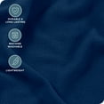 thumbnail image 4 of Bare Home Cozy Fleece Ensemble de Draps en Molleton - Molleton Polaire Ultra Moelleux - Poche Profonde - Très Grand Simple, Bleu Foncé, 4 of 8