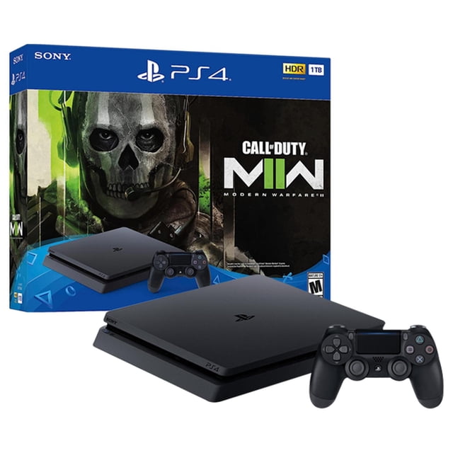 Consola PS4 PlayStation 4 Slim 1TB Bundle Call of Duty Modern Warfare II Nueva negro