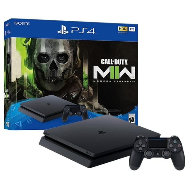 Consola PS4 PlayStation 4 Slim 1TB Bundle Call of Duty Modern Warfare II Nueva negro