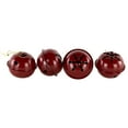 thumbnail image 4 of Snowflakes and Stars Christmas Jingle Bell Ornaments - 1.5" - Burgundy - 12ct, 4 of 7