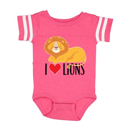

Inktastic I Love Lions Gift Baby Boy or Baby Girl Bodysuit